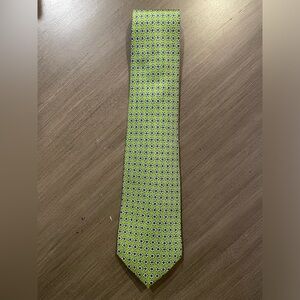 Polo Ralph Lauren Hand Made in USA Spaced Medallions Tie in Green (Multi)